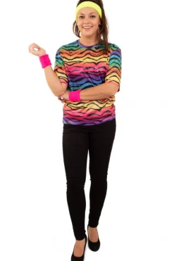 T-shirt neon tijger unisex