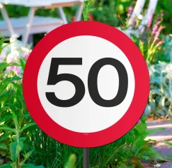 Tuinbord Verkeersbord leeftijden