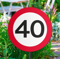 Tuinbord Verkeersbord leeftijden