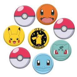 Uitdeelcadeautjes Pokemon Buttons 8st