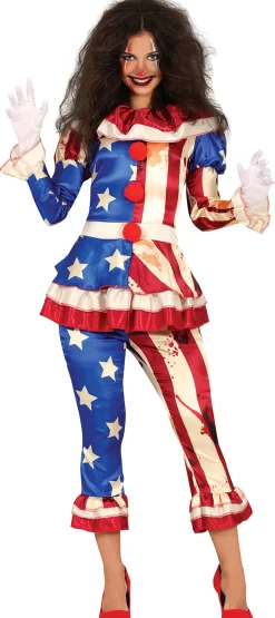 USA killer clown kostuum Dames