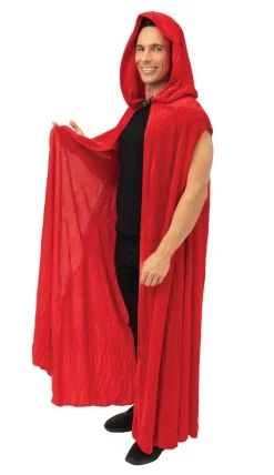 Velvet Cape met Capuchon 150cm