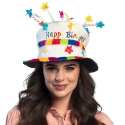 Verjaardagshoed Rainbow pie Happy Birthday