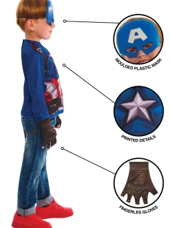 Verkleedset Captain America voor kinderen