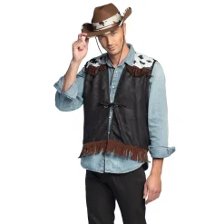 Vest western zwart