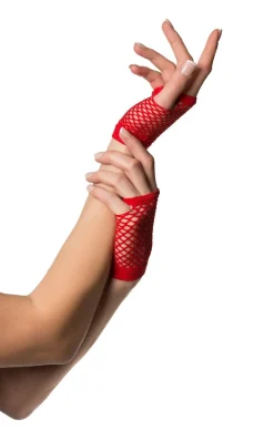 Vingerloze handschoenen visnet kort