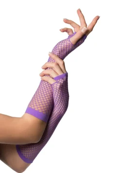 Vingerloze handschoenen visnet lang