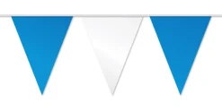 Vlaggenlijn PE Blauw-Wit 10m