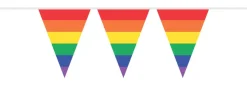 vlaggenlijn pe 10m regenboog