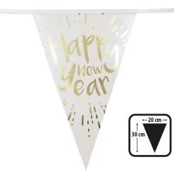 Vlaggenlijn Happy New Year 4m
