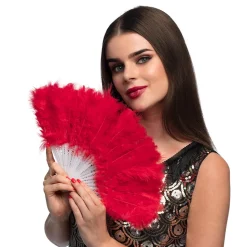 Waaier Flapper met veren