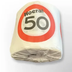 WC rol 50 jaar verkeersbord