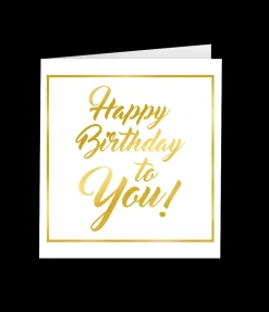 Wenskaart classy Happy birthday