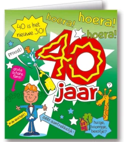 Wenskaarten - Cartoon leeftijd