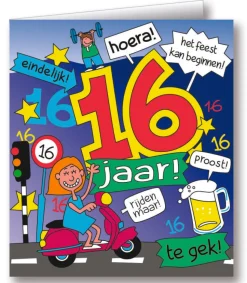 Wenskaarten - Cartoon leeftijd