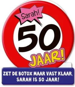Wenskaarten - Sarah verkeersbord