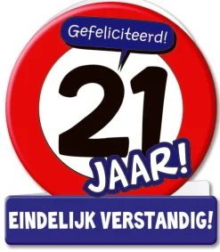 Wenskaarten - Verkeersbord leeftijden