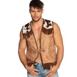 Western vest camel