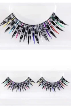 Wimpers multicolour met diamantjes