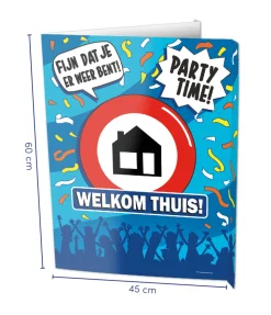 Window sign Welkom thuis