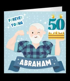 XL Wenskaart Abraham