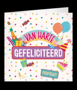 XL Wenskaart Gefeliciteerd