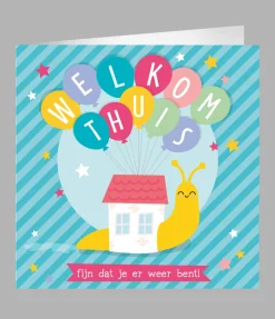 XL Wenskaart Welkom thuis